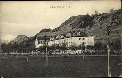 Ak Sion Sitten Kanton Wallis, College d'Uvrier