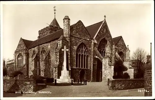 Ak Rye Harbour Sussex, Rye Church