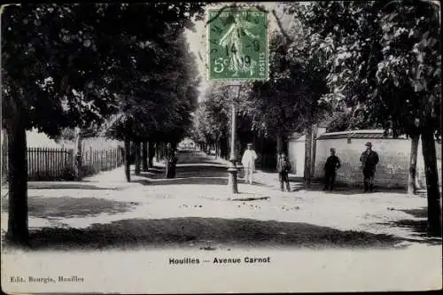 Ak Houilles Yvelines, Avenue Carnot