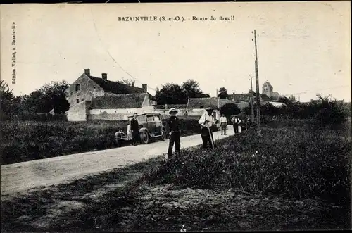 Ak Bazainville Yvelines, Route de Breuil