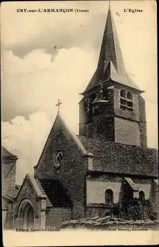 Ak Cry-sur-L´Armancon, Yonne, l´Église