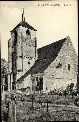 Ak Vault de Lugny Yonne, l´Église