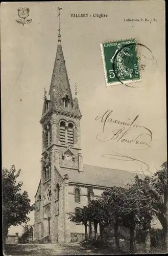 Ak Vallery Yonne, l´Église