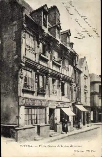 Ak Bayeux Calvados, Vieille Maison de la Rue Bienvenue