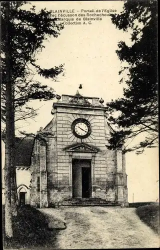 Ak Blainville sur Orne Calvados, Église