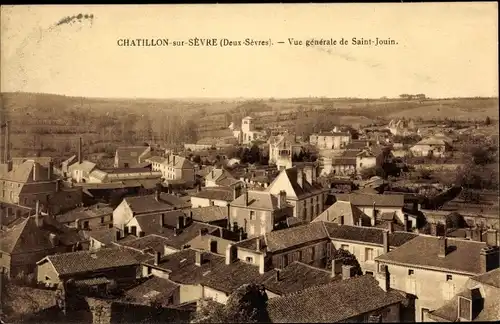 Ak Chatillon sur Sevre Deux Sèvres, Vue generale de Saint-Jouin