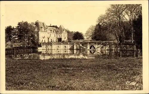 Ak Champdeniers Deux Sevres, Château du Petit Chêne