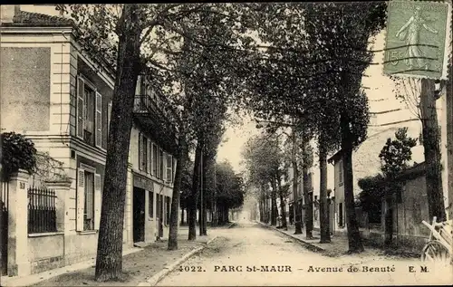 Ak Le Parc de Saint Maur Val de Marne, Avenue de Beaute