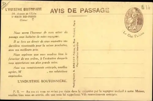 Ak Saint Maur des Fossés Val de Marne, La Fabrication des boutons de Corozo, Perage automatique