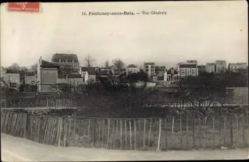 Ak Fontenay sous Bois Val de Marne, Vue Generale