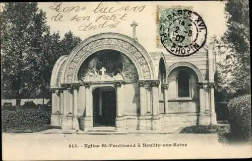 Ak Neuilly sur Seine Hauts de Seine, Église Saint Ferdinand