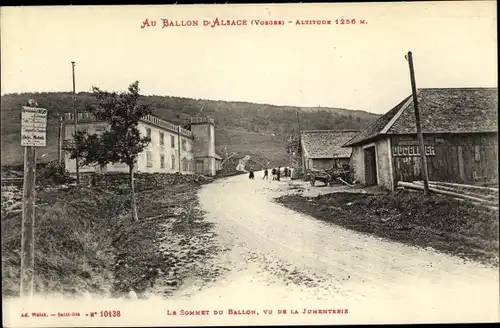 Ak Saint Maurice Vosges, Ballon D´Alsace, Le sommet du ballon, vu de la jumenterie