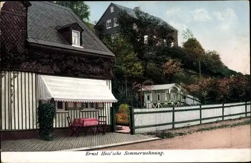 Ak Klingenthal im Vogtland Sachsen, Ernst Hess, Harmonikafabrik, Sommerwohnung