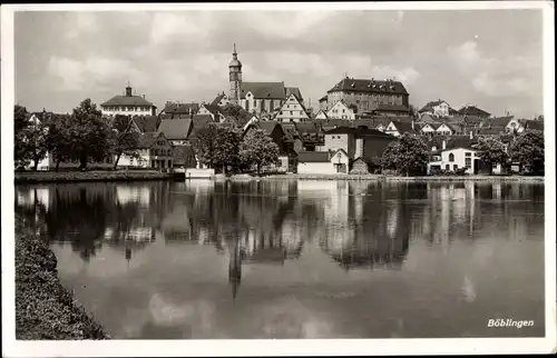 Ak Böblingen in Baden Württemberg, Blick auf den Ort