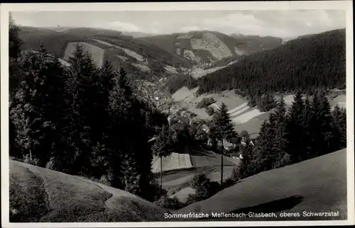 Ak Mellenbach Glasbach Schwarzatal, Panorama