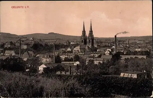 Ak Oelsnitz im Vogtland, Panorama