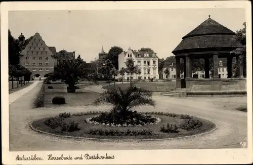 Ak Aschersleben im Salzlandkreis, Herrenbreite und Bestehornhaus