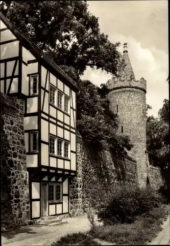 Ak Neubrandenburg in Mecklenburg, Wiekhaus und Mönchenturm