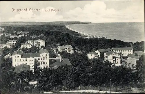 Ak Ostseebad Göhren auf Rügen, Panorama des Ortes