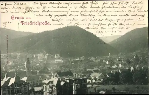 Ak Friedrichroda im Thüringer Wald, Übersicht