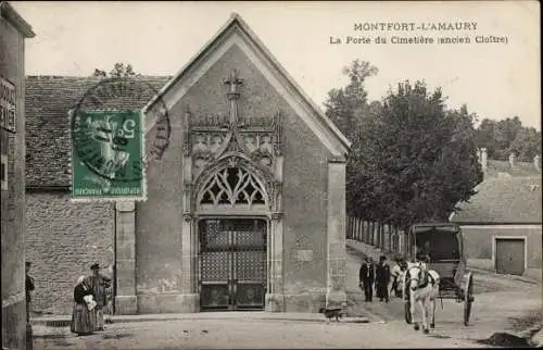 Ak Montfort l'Amaury Yvelines, La Porte du Cimetiere