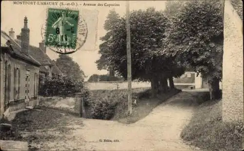 Ak Montfort l'Amaury Yvelines, Avenue des Capucines