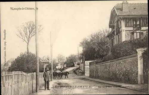 Ak Neauphle le Chateau Yvelines, Rue du vieux Chateau