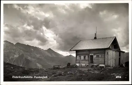 Ak Finkenberg in Tirol, Unterkunftshütte Penkenjoch