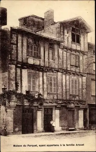 Ak Saint Loup sur Thouet Deux Sèvres, Maison du Parquet, ayant appartenu a la famille Arouet