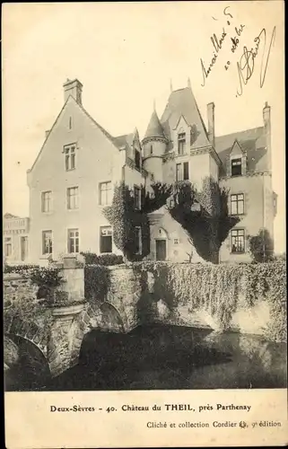 Ak Parthenay Deux Sèvres, Château du Theil