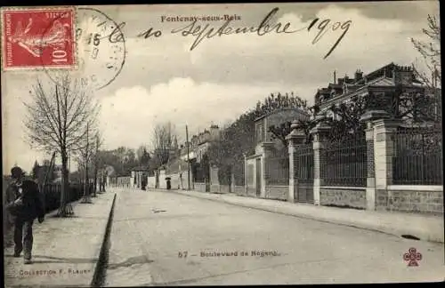 Ak Fontenay sous Bois Val de Marne, Boulevard de Nogent