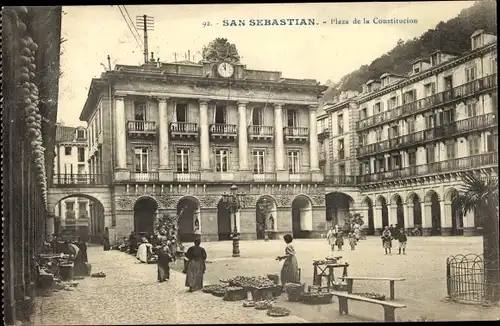 Ak San Sebastian Baskenland, Plaza de la Constitucion