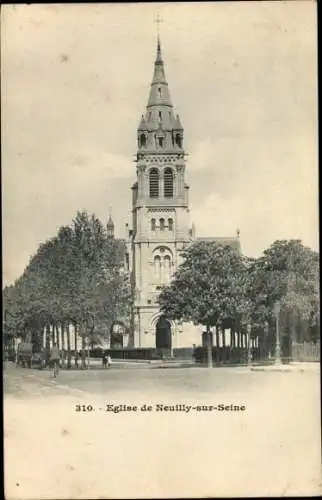 Ak Neuilly sur Seine Hauts de Seine, Église Saint Pierre