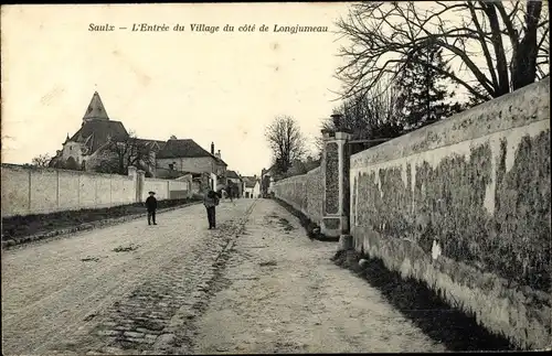 Ak Saulx-les-Chartreux Essonne, Entrée du Village