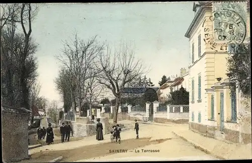 Ak Saintry-sur-Seine Essonne, La Terrasse
