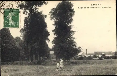 Ak Saclay Essonne, Allée de la Ferme des Tournelles