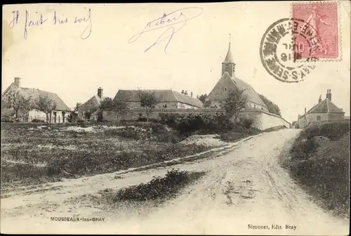 Ak Mousseaux Les Bray Seine et Marne, l´Église