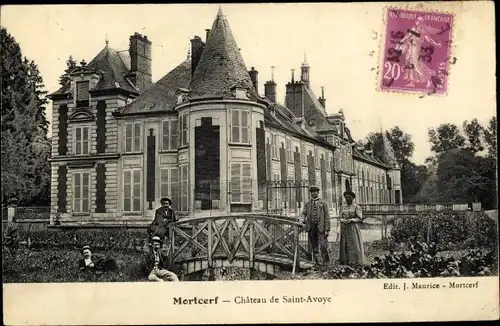 Ak Mortcerf Seine et Marne, Château de Saint Avoye