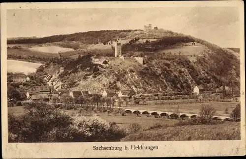 Ak Heldrungen im Kyffhäuserkreis Thüringen, Sachsenburg, Ort, Umgebung