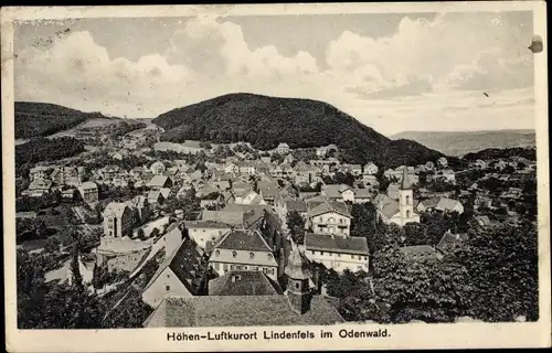 Ak Lindenfels im Odenwald, Ortsübersicht