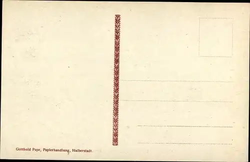 Ak Halberstadt Sachsen Anhalt, Dompropstei und Kriegerdenkmal