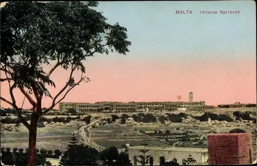 Ak Malta, Imtarsa Barracks, Barracken, Gebäudeansicht von außen