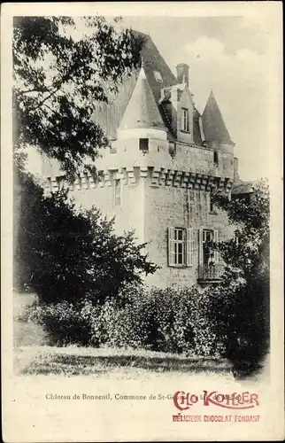 Passepartout Ak Saint Génard Deux Sèvres, Château de Bonneuil