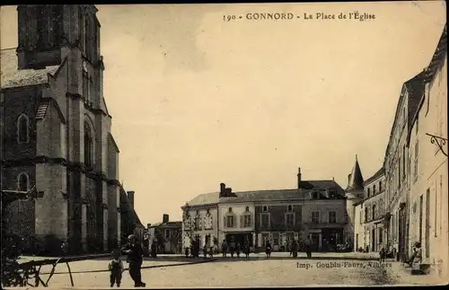 Ak Gonnord Maine-et-Loire, La Place de l'Eglise