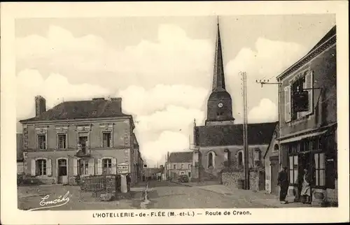 Ak L’Hôtellerie-de-Flée Maine et Loire, Route de Craon