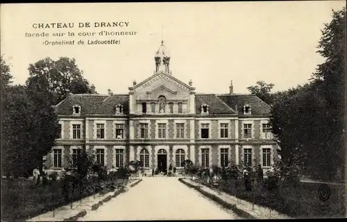 Ak Drancy Seine Saint Denis, Chateau, facade sur la cour d'honneur
