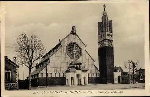 Ak Epinay sur Seine Seine Saint Denis, Notre Dame des Missions
