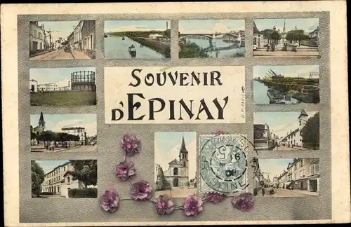 Ak Epinay sur Seine Seine Saint Denis, Souvenir