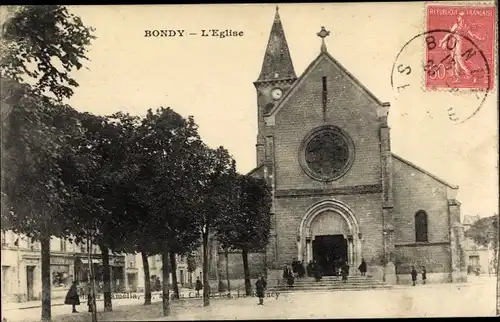 Ak Bondy Seine Saint Denis, L'Eglise