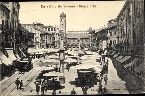 Ak Verona Veneto, Piazza Erbe